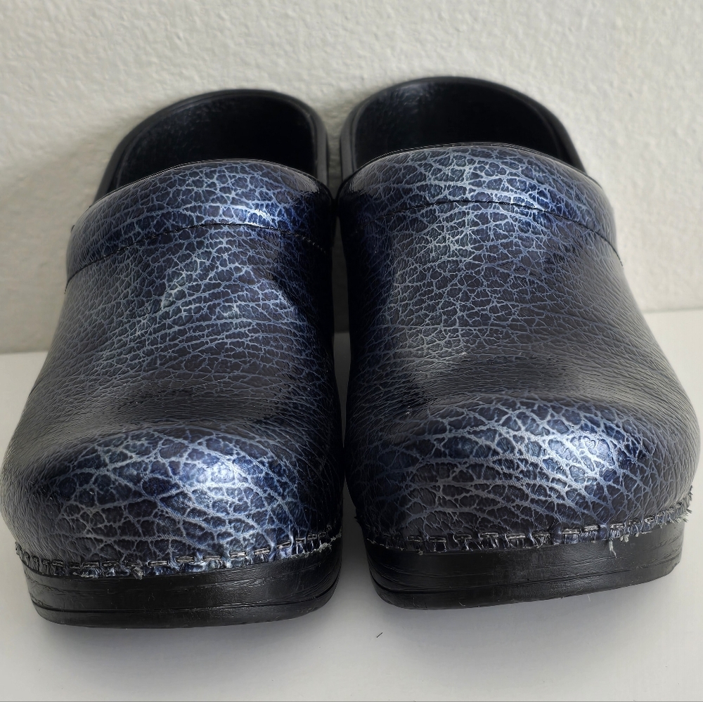 DANSKO Clogs Blue Mettalic Women's 36 - Picture 3 of 7